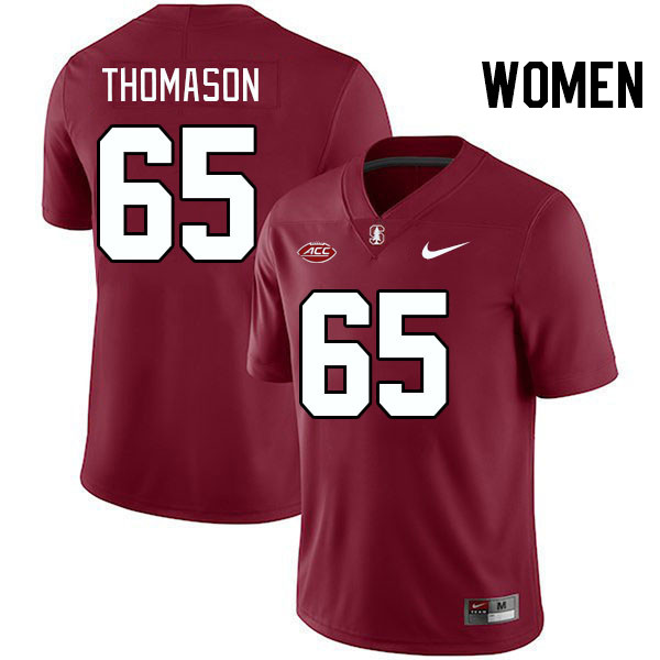 Women #65 Allen Thomason Stanford Cardinal 2024 ACC Conference College Football Jerseys Stitched-Car